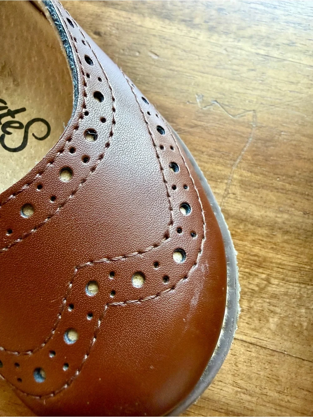 Footmates Girls Lydia Brown Leather Mary Jane Shoes Toddler Size 10.5